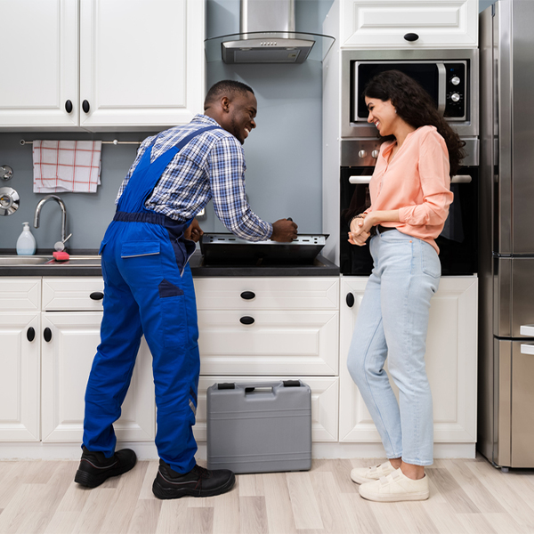 what kind of warranty do you offer on your cooktop repair services in Hooverson Heights West Virginia